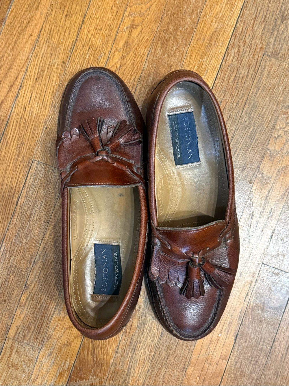 Bostonian Men’s Brown Leather Tassel Loafers